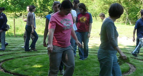 Walking a labyrinth
